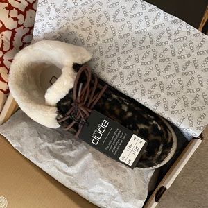 Hey Dude Wendy Fold Leopard Cozy Boot